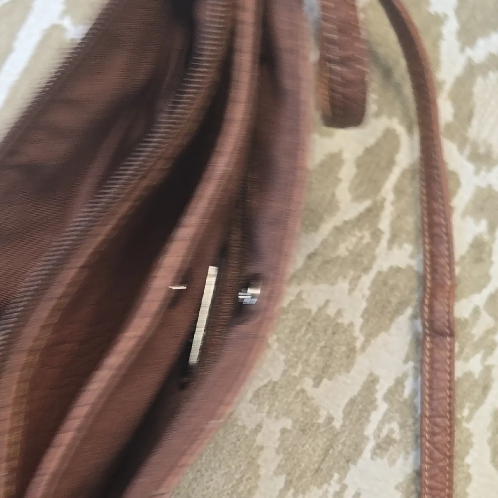 Rosetti Brown Crossbody Bag with Textured Finish and Sleek Design